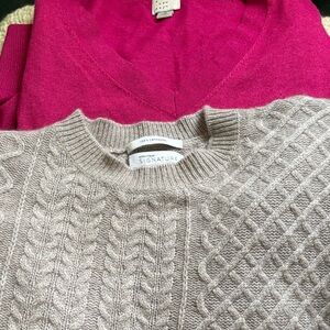 Nordstrom Signature Cable-Knit Crew in Cream